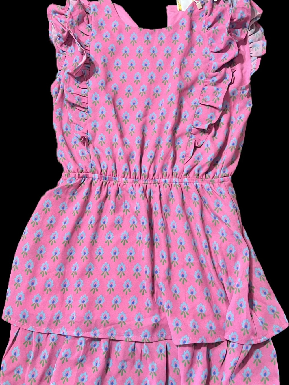 Beaufort Bonnet Company Emily Ruffle Dress Pink Floral NWT Girls 8